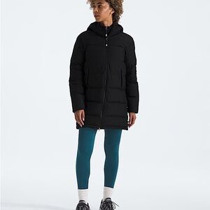The north face Women's Black Hooded Puffer Coat